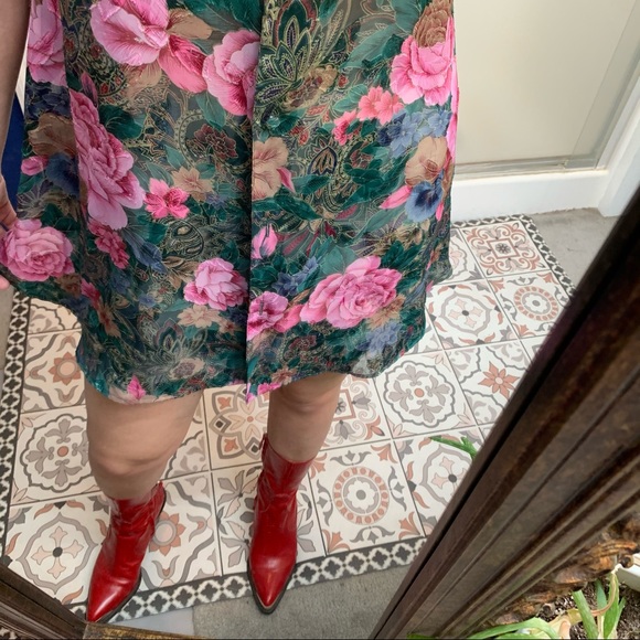 Victoria’s Secret 90s floral button front dress S - Picture 7 of 9